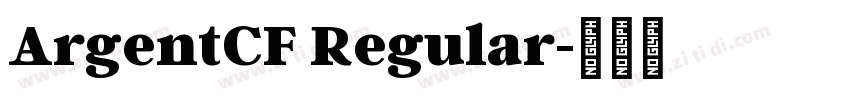 ArgentCF Regular字体转换